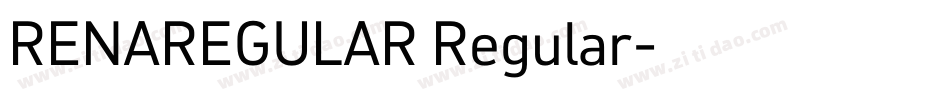 RENAREGULAR Regular字体转换